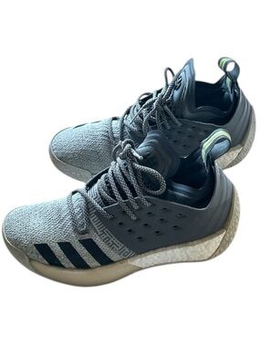 Adidas HARDEN VOL 2 CONCRETE SNEAKERS Gray/Black Harden Size 6.5